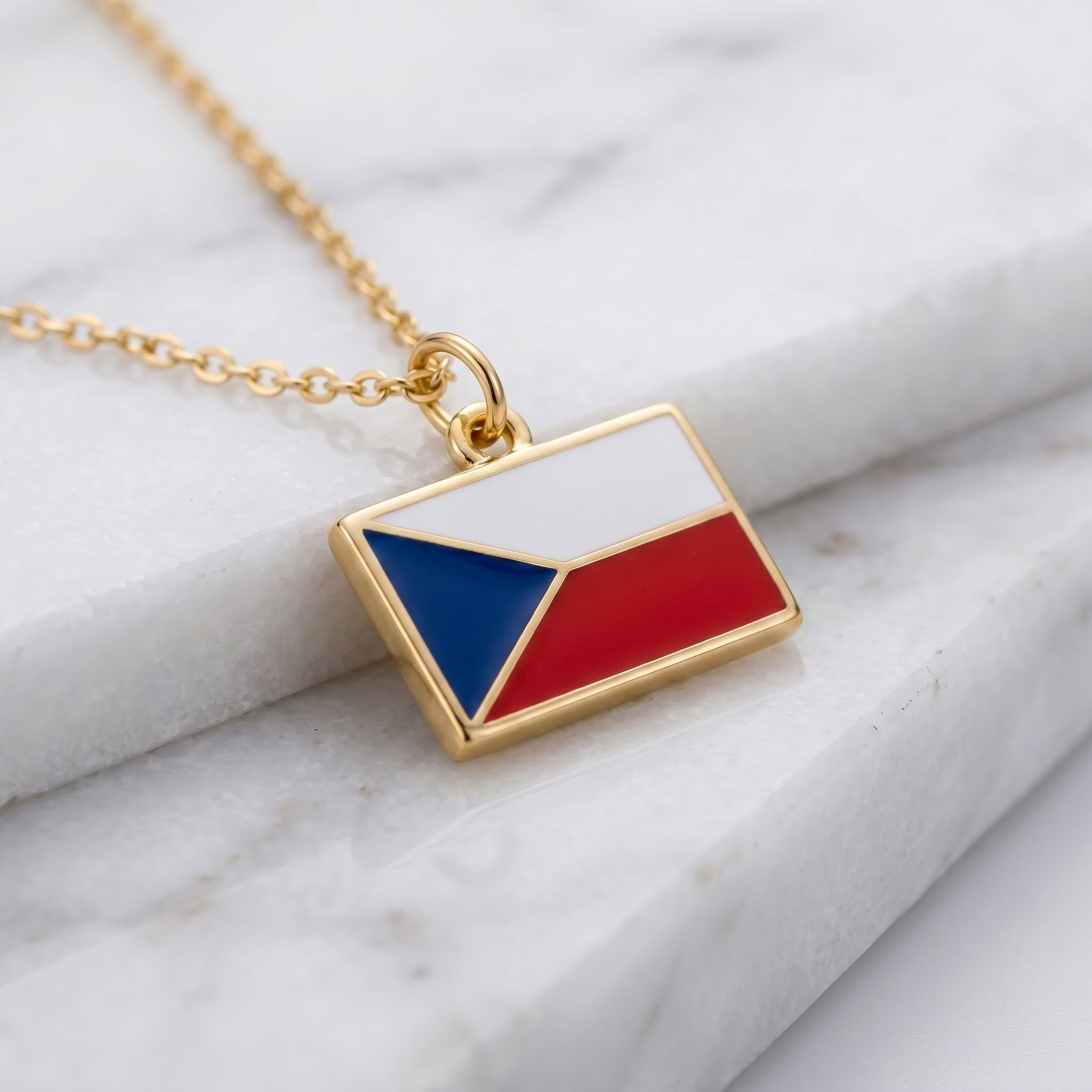 Csehország zászló charm