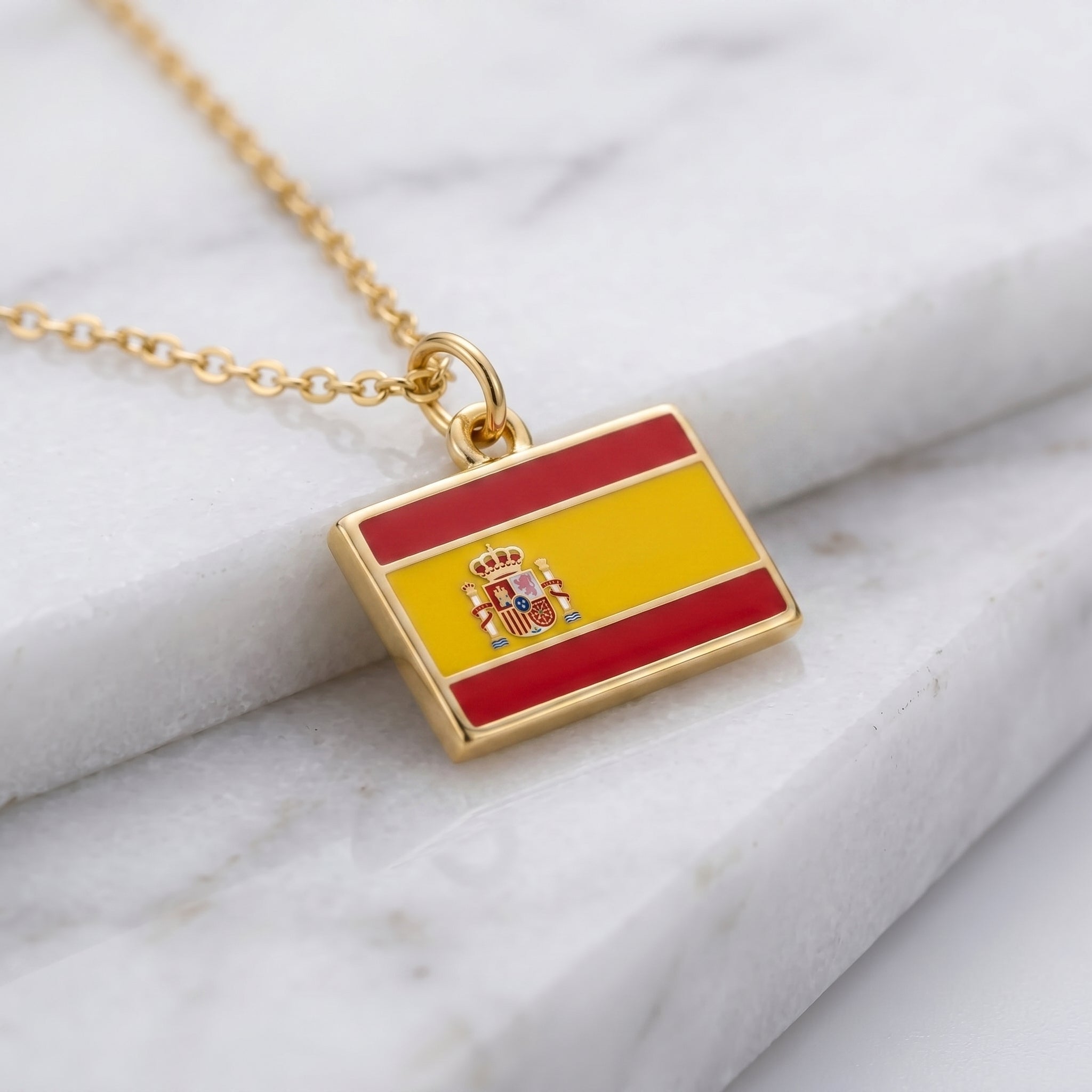 Spanyolország zászló charm