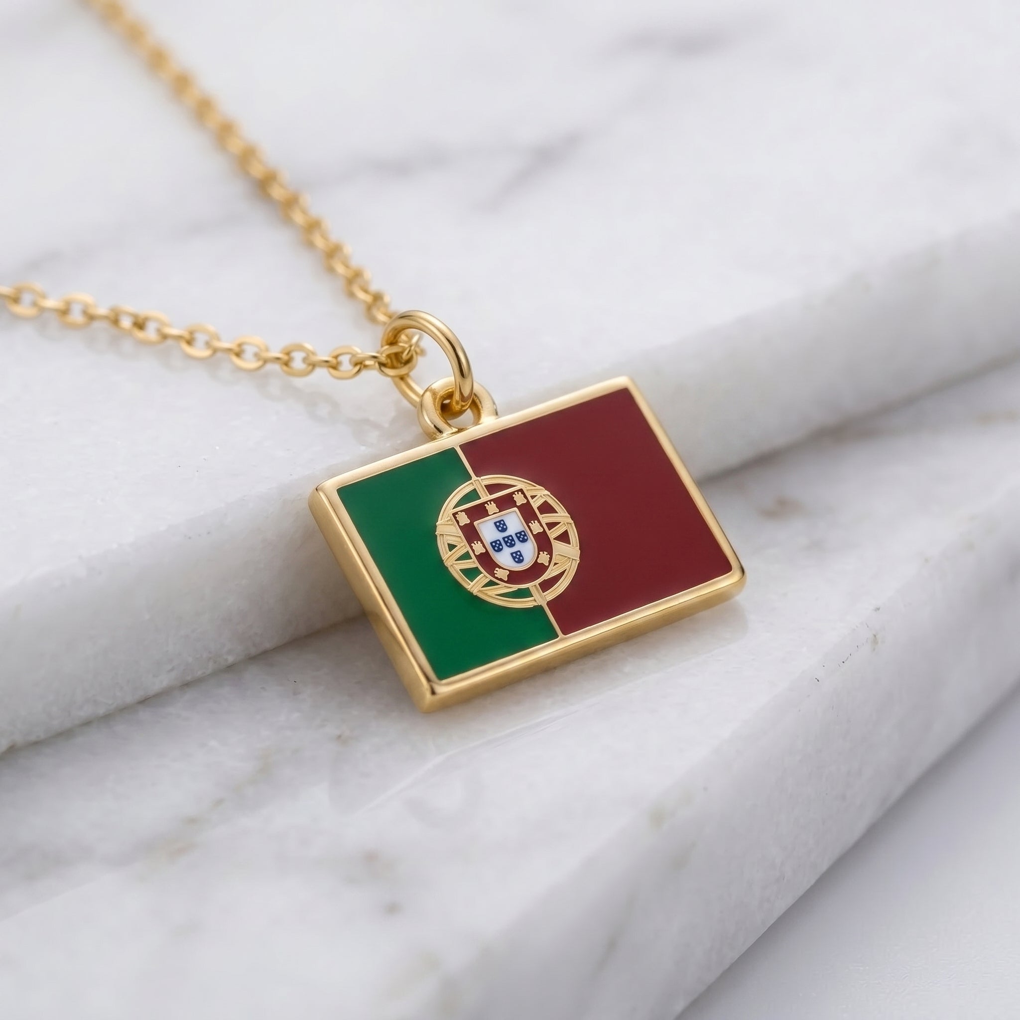 Portugália zászló charm